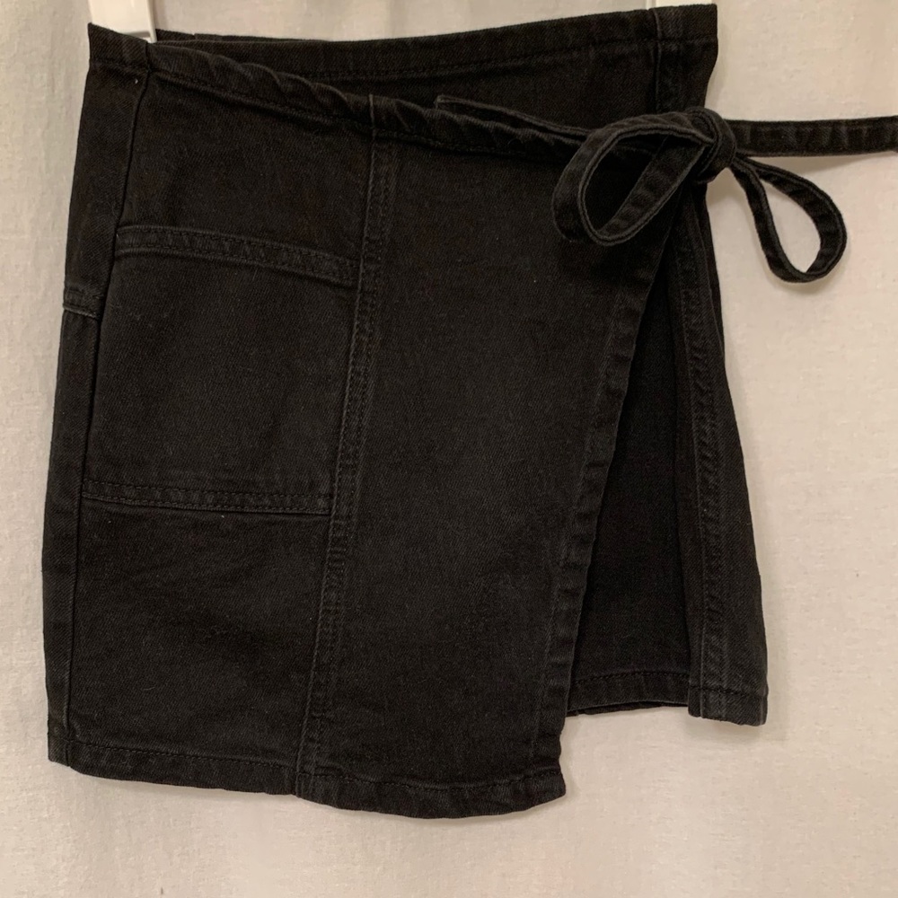 BDG wrap denim skirt